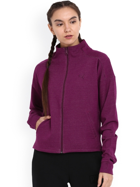 

Puma Women Purple Solid Sporty Jacket