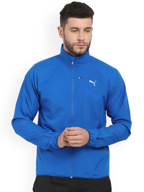 

Puma Core-Run Jkt Men Blue Solid Sporty Jacket