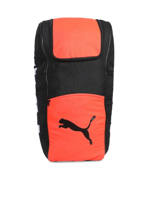 

Puma Unisex Black & Coral Colourblocked Backpack