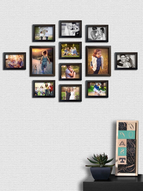 

RANDOM Set of 12 Brown Photo Frames