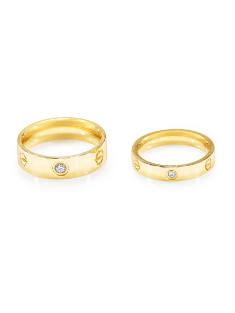 

Peora Set of 2 Gold-Toned Couple Rings