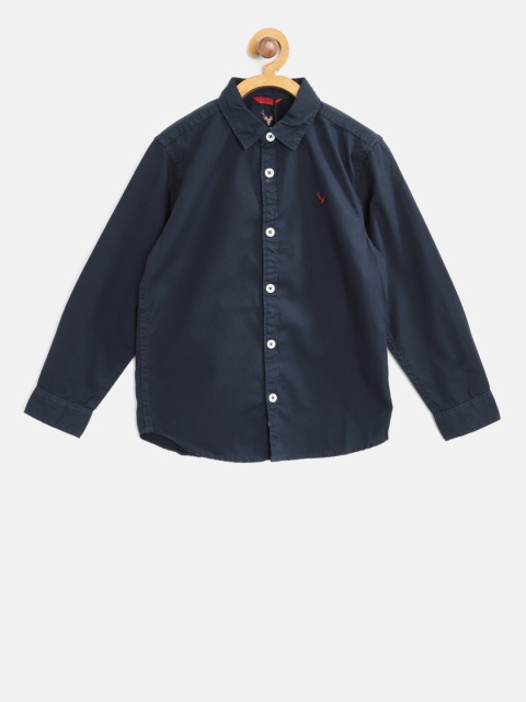

Allen Solly Junior Boys Navy Blue Regular Fit Solid Casual Shirt