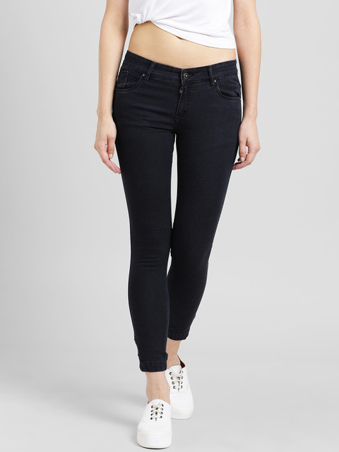 

Devis Women Navy Blue Skinny Fit Mid-Rise Clean Look Jeans