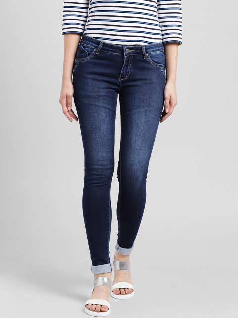 

Devis Women Blue Skinny Fit Mid-Rise Clean Look Jeans