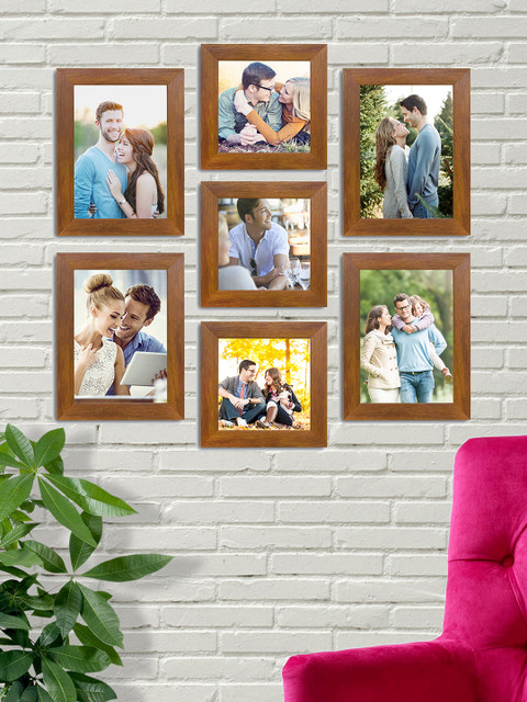 

Art Street Set Of 7 Brown Photo Frames