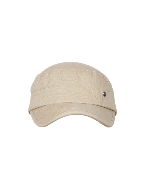 

FabSeasons Unisex Beige Solid Baseball Cap