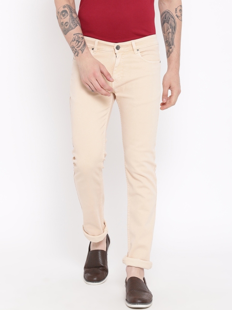 

Duke Men Beige Regular Fit Mid-Rise Clean Look Jeans