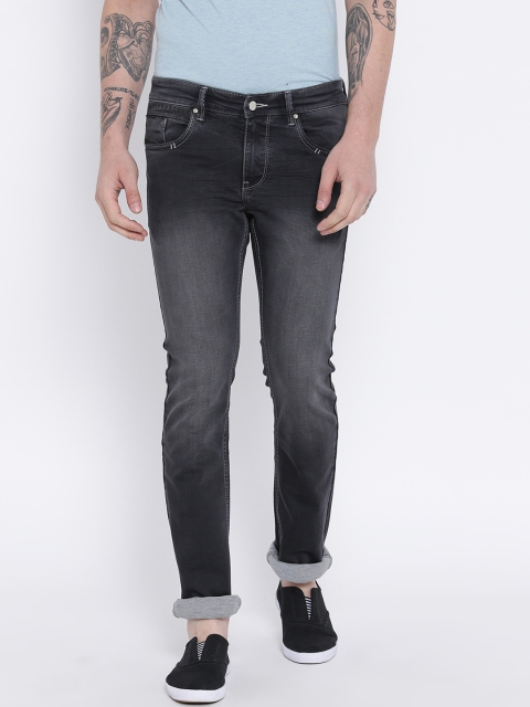 

Duke Men Charcoal Regular Fit Mid-Rise Clean Look Jeans