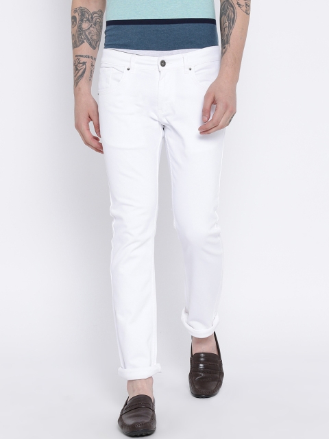 

Duke Men White Regular Fit Mid-Rise Clean Look Jeans