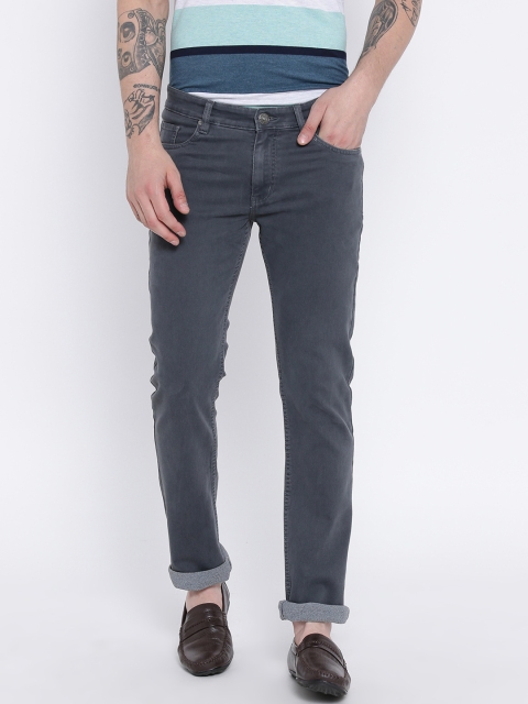 

Duke Men Grey Regular Fit Mid-Rise Clean Look Jeans