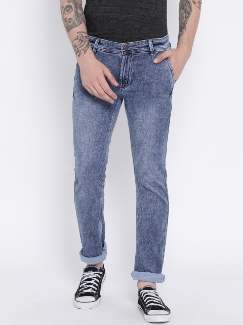 

Duke Men Blue Regular Fit Mid-Rise Clean Look Jeans
