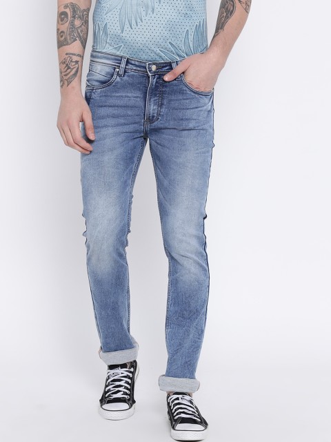 

Duke Men Blue Regular Fit Mid-Rise Clean Look Jeans