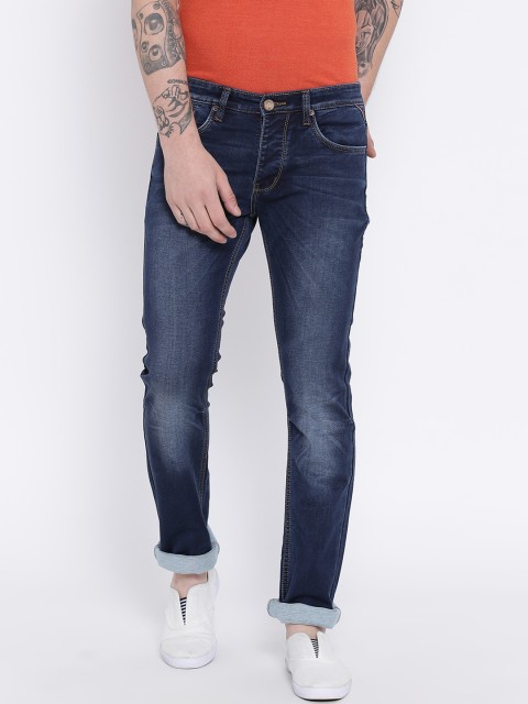 

Duke Men Blue Regular Fit Mid-Rise Clean Look Jeans