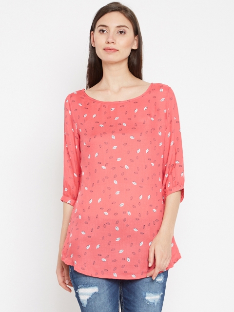 

Ruhaans Women Pink Printed Top