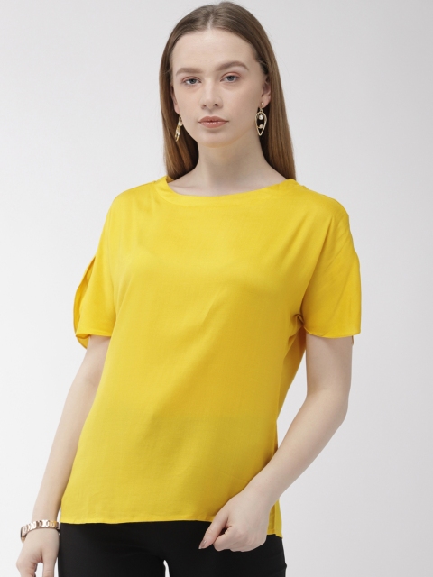 

Park Avenue Women Yellow Solid Top