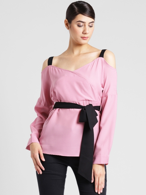 

plusS Women Pink Solid Top