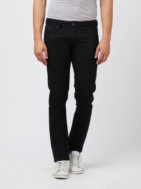 Easies Men Black Slim Fit Mid-Rise Clean Look Jeans