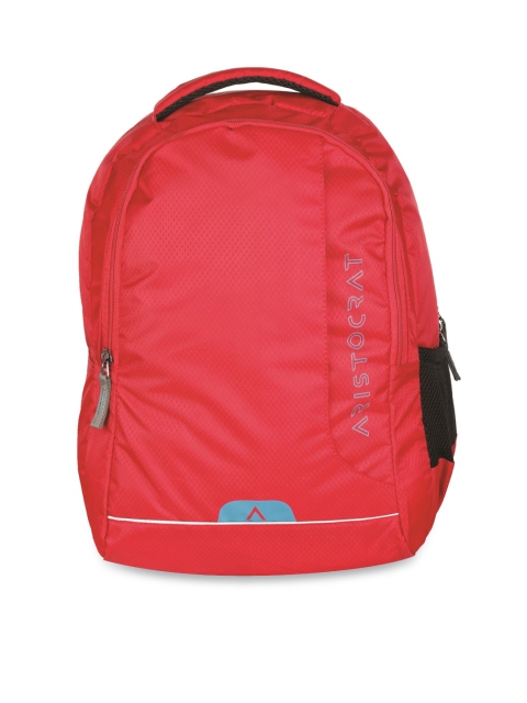 

Aristocrat Unisex Red Solid Backpack