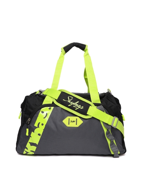 

Skybags Unisex Grey & Black Xenon Duffle Bag with Printed Detail
