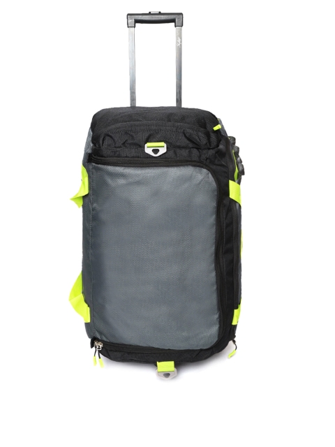 

Skybags Unisex Grey & Black Xenon Medium Trolley Duffle Bag