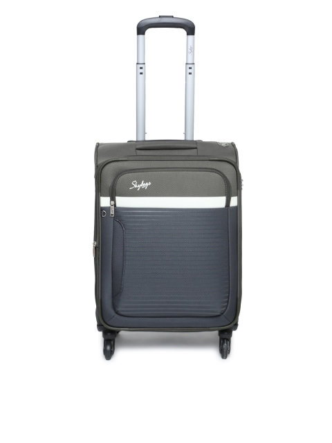 

Skybags Unisex Grey Colourblocked Cabin Trolley Bag