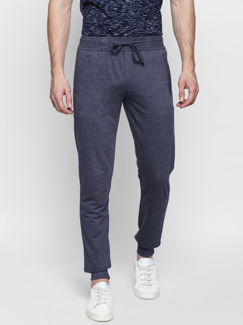 

AVOQ Navy Blue Solid Joggers