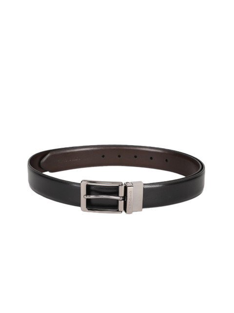 

Peter England Men Reversible Black & Brown Solid Belt
