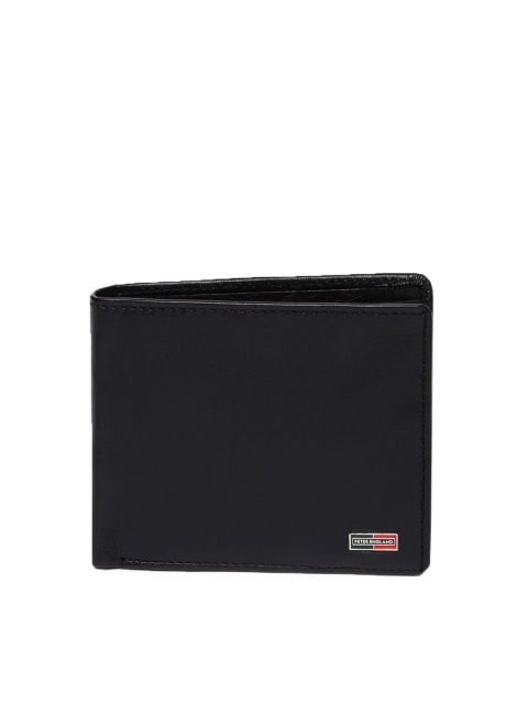 

Peter England Statements Men Black Solid Two Fold Wallet
