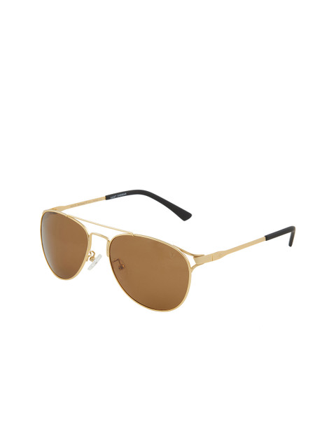 

VAST Unisex Aviator Sunglasses TAC Polarized HD Premium (998825C3_GOLD), Brown