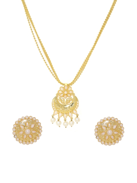 

Voylla Gold-Toned Beaded Jewellery Set