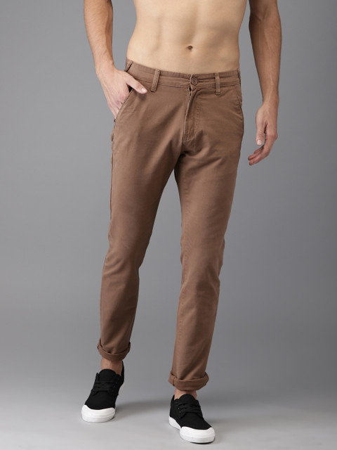 

Moda Rapido Men Brown Slim Fit Solid Chinos