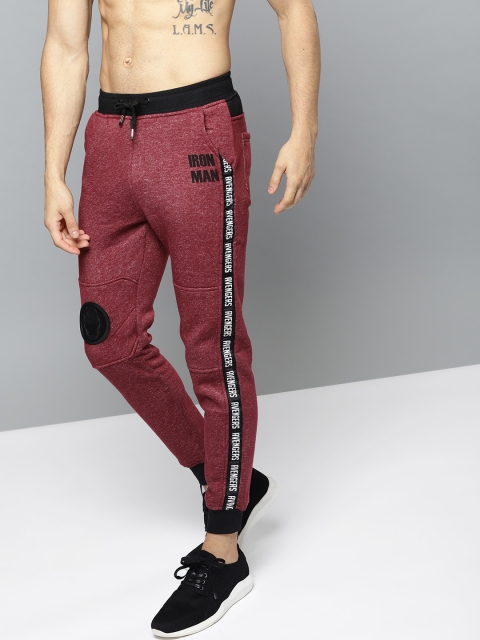 

Kook N Keech Marvel Men Burgundy Solid Joggers