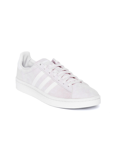 

Adidas Originals Women Lavender Campus Nubuck Leather Sneakers