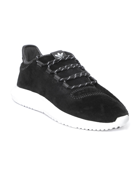 

Adidas Originals Men Black Tubular Shadow Suede Leather Sneakers