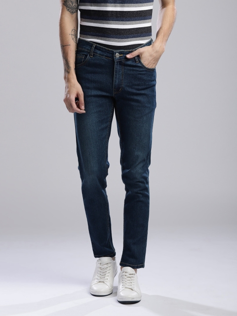 

Hubberholme Men Navy Blue Slim Fit Mid-Rise Clean Look Jeans