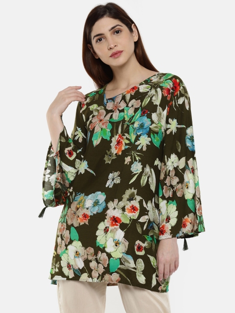 

shiloh Women Green Printed Top