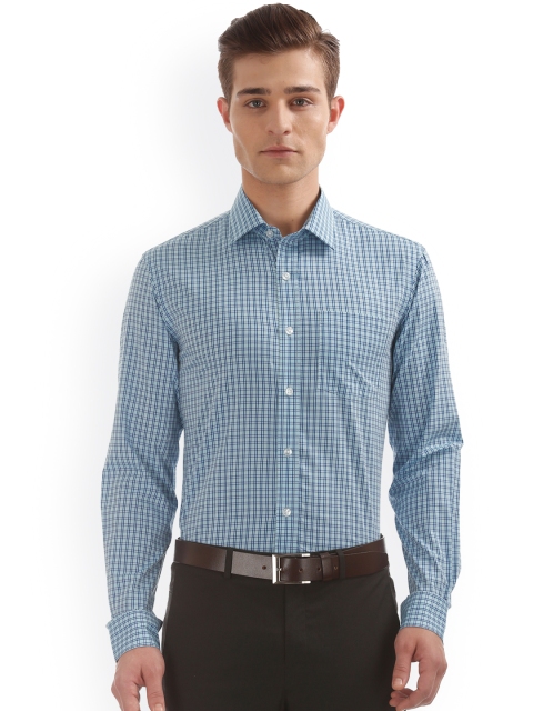 

Arrow Men Blue Standard Slim Fit Checked Casual Shirt