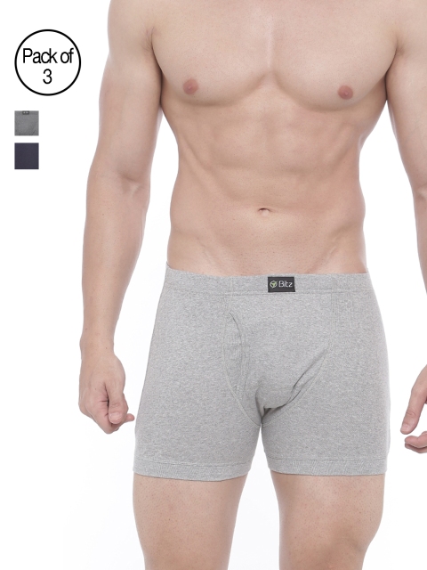 

Bitz Men Pack of 3 Basic Assorted Trunks ECX004