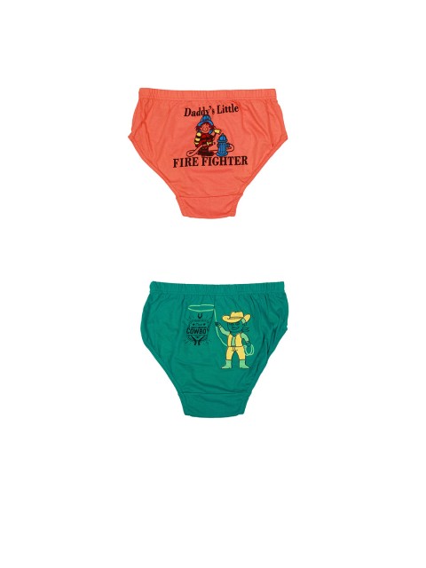 

Genx Boys Pack of 2 Assorted Printed Basic Briefs COZI KIDS AG
