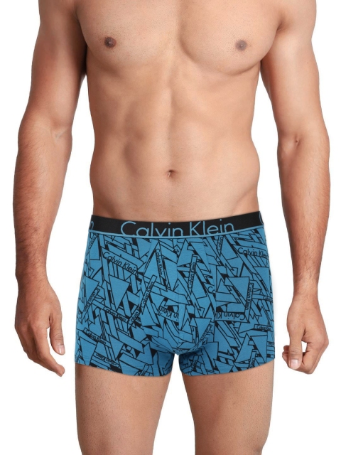 

Calvin Klein Innerwear Blue Printed Trunk NU86381DX