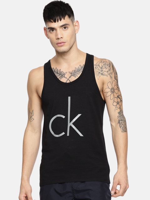 

Calvin Klein Black Printed Innerwear Vests NU85707BY