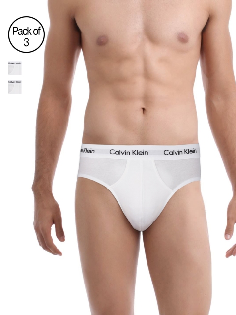 

Calvin Klein Innerwear Men Pack of 3 Hip Briefs NU2661100, White