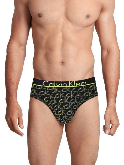 

Calvin Klein Innerwear Black Printed Single Hip Briefs NU86371KV