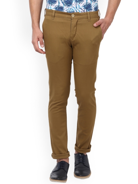 

Parx Men Khaki Slim Fit Solid Chinos