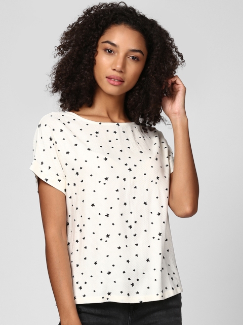 

Harpa Women Off-White Printed Top