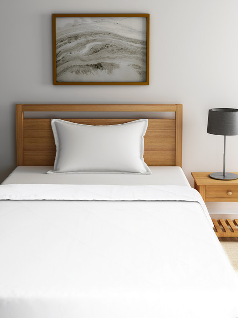 

SPACES White Solid AC Room 150 GSM Single Bed Quilt