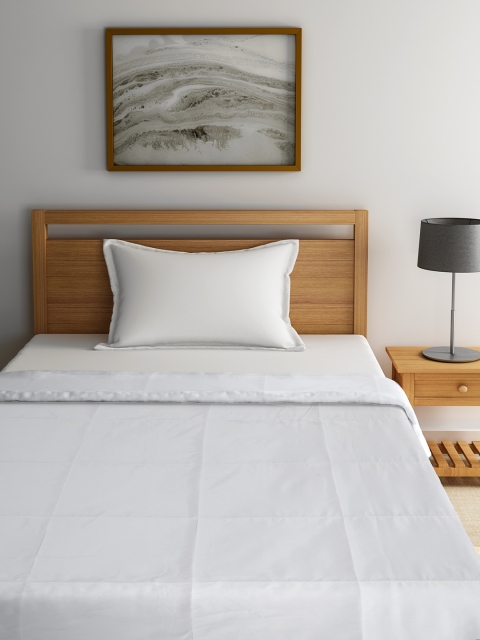 

SPACES White Solid AC Room 150 GSM Single Bed Quilt