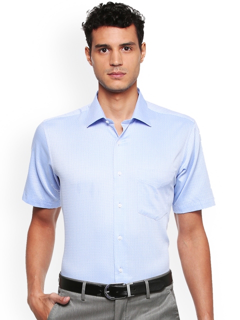 

Van Heusen Men Blue Regular Fit Printed Formal Shirt