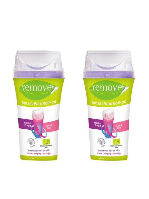 

Remove Set of 2 Smart Wax Roll-Ons (100 ml Each), Multi