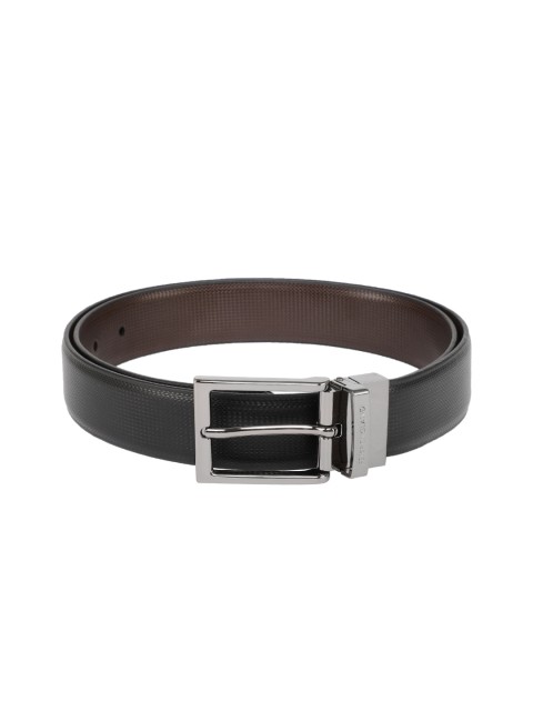 

Peter England Men Black & Brown Textured Reversible Belt